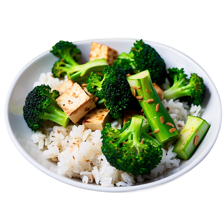 Tofu And Broccoli Stir-fry Png Ssv