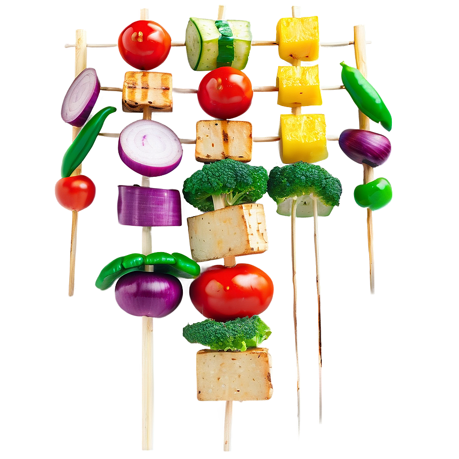 Tofu And Vegetable Kabobs Png 80