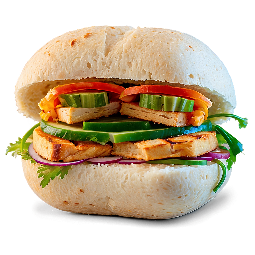 Tofu Banh Mi Sandwich Png Kbr87