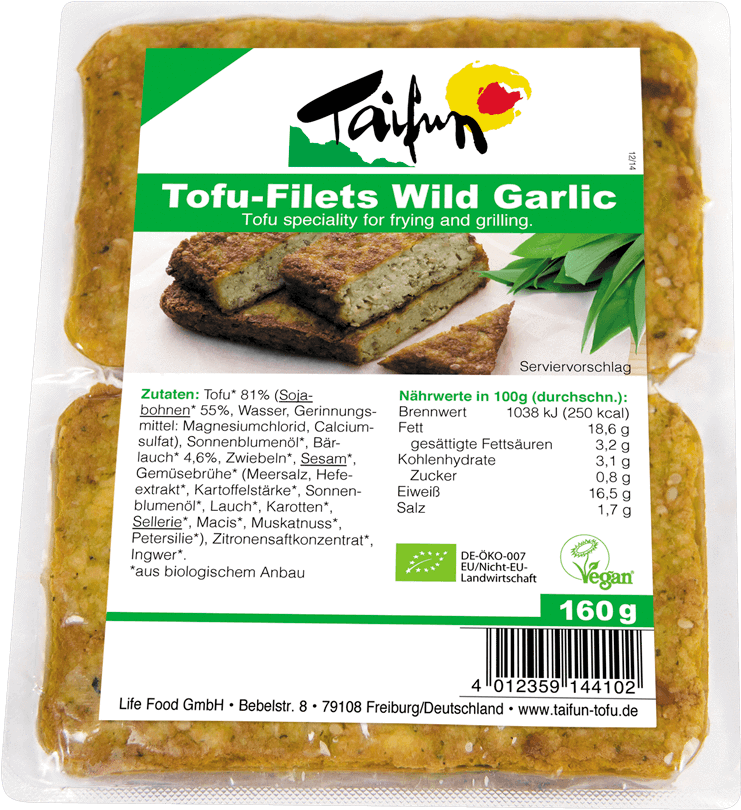 Tofu Filets Wild Garlic Packaging