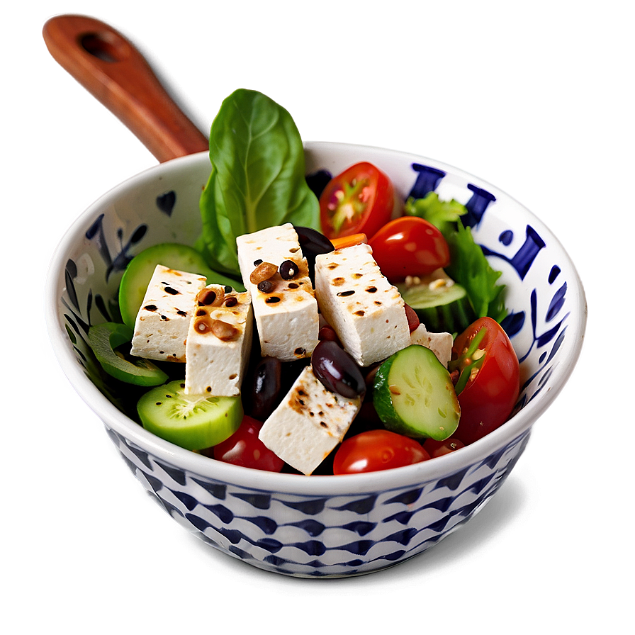 Tofu Greek Salad Png Dce