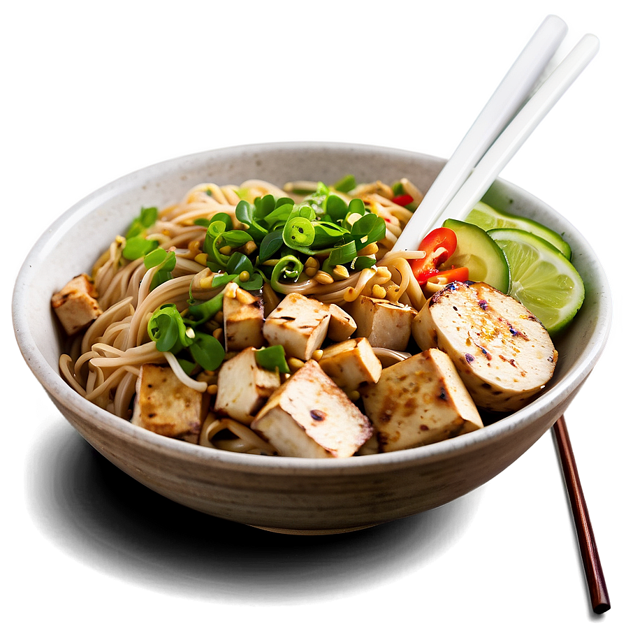 Tofu Noodle Bowl Png Uvh57