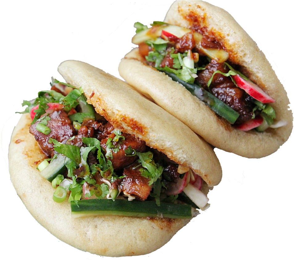 Tofu Stuffed Bao Sandwiches