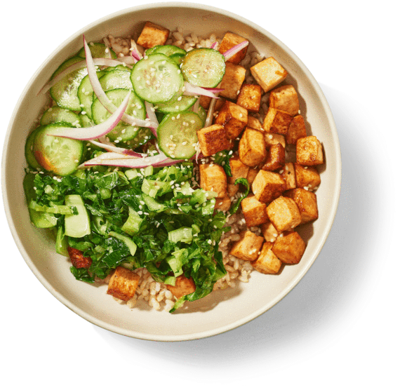 Tofu Vegetable Bowl Healthy Meal