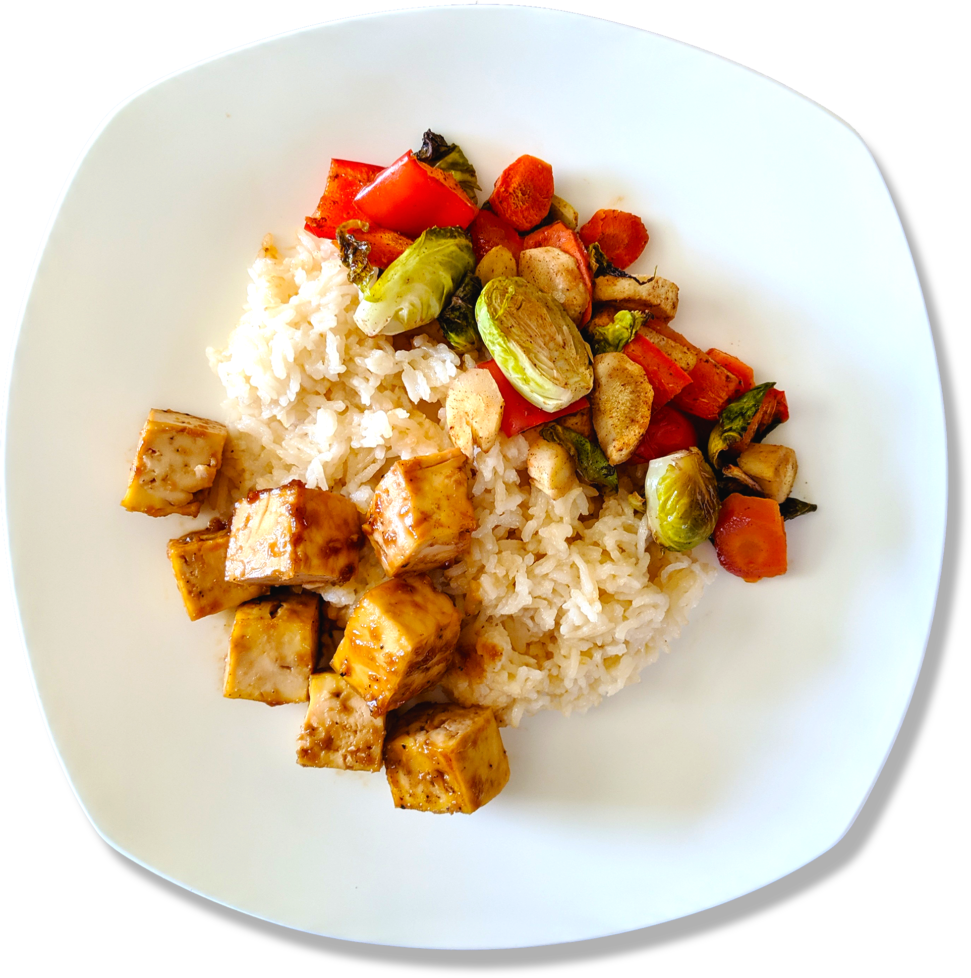 Tofu Vegetable Stir Frywith Rice