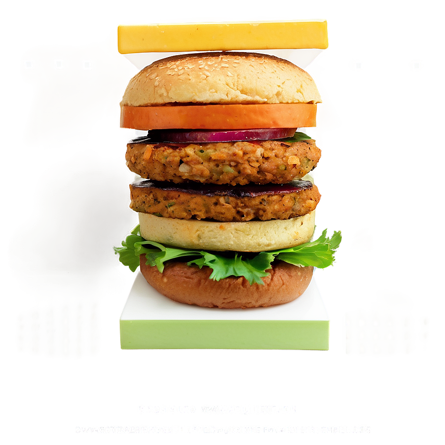 Tofu Veggie Burger Png Ihf