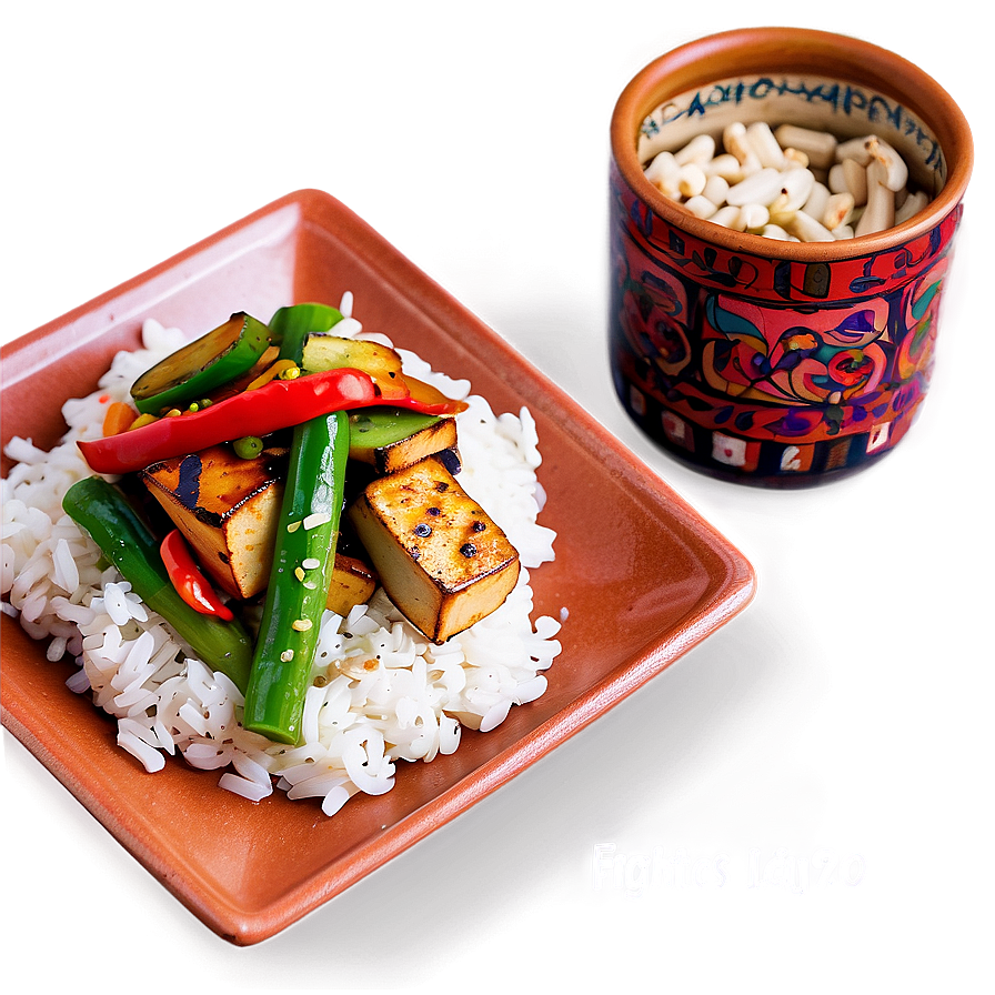 Tofu Veggie Stir-fry Png Qtd