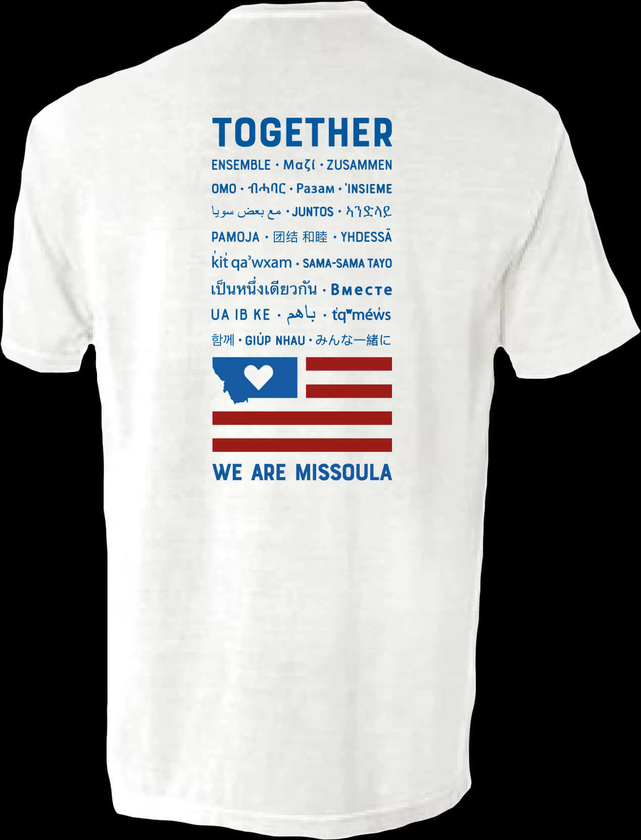 Together Multilingual White Shirt