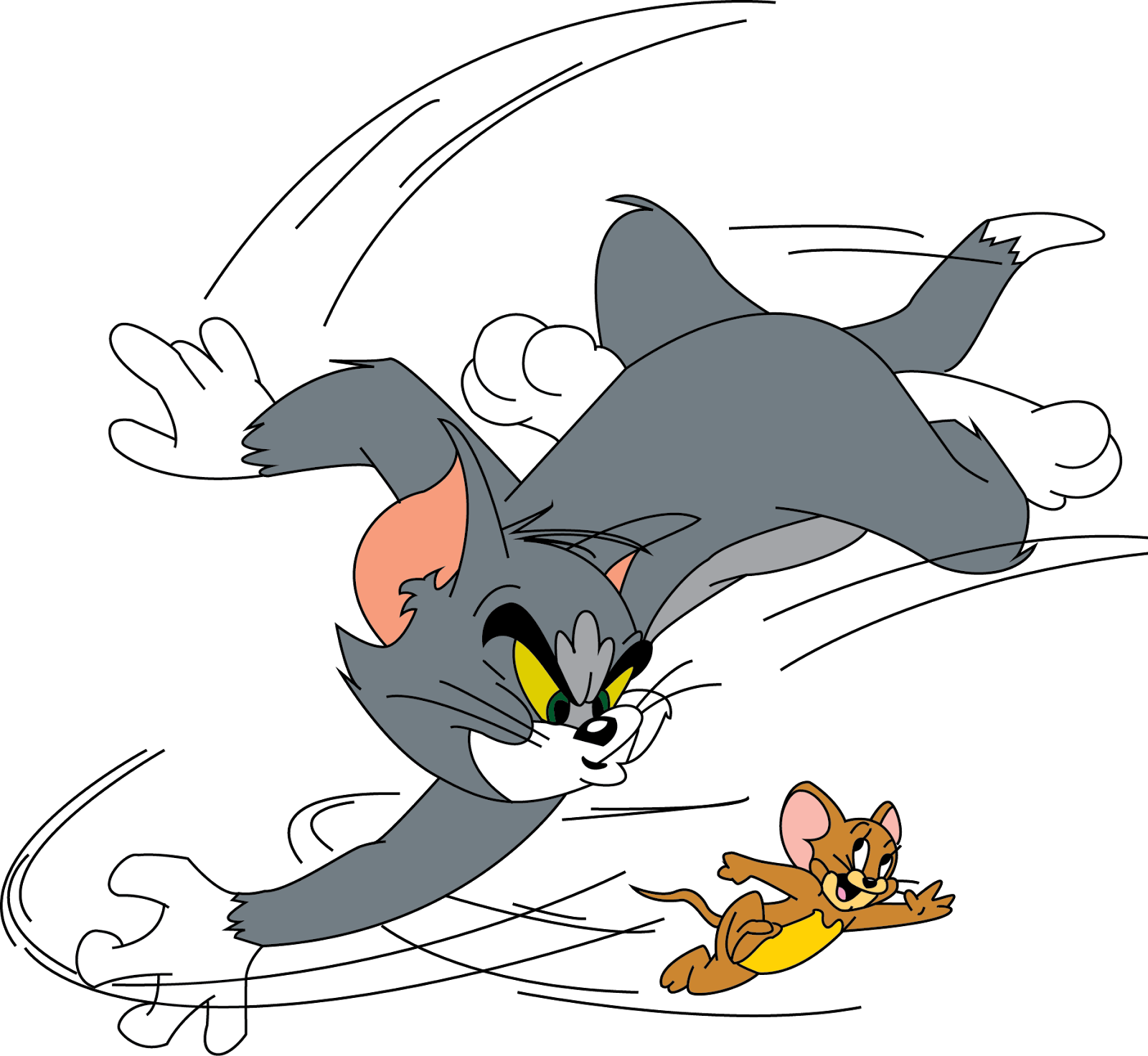 Tom Chasing Jerry Cartoon Scene