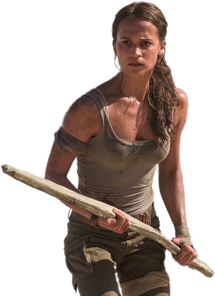 Tomb Raider Heroine Action Pose