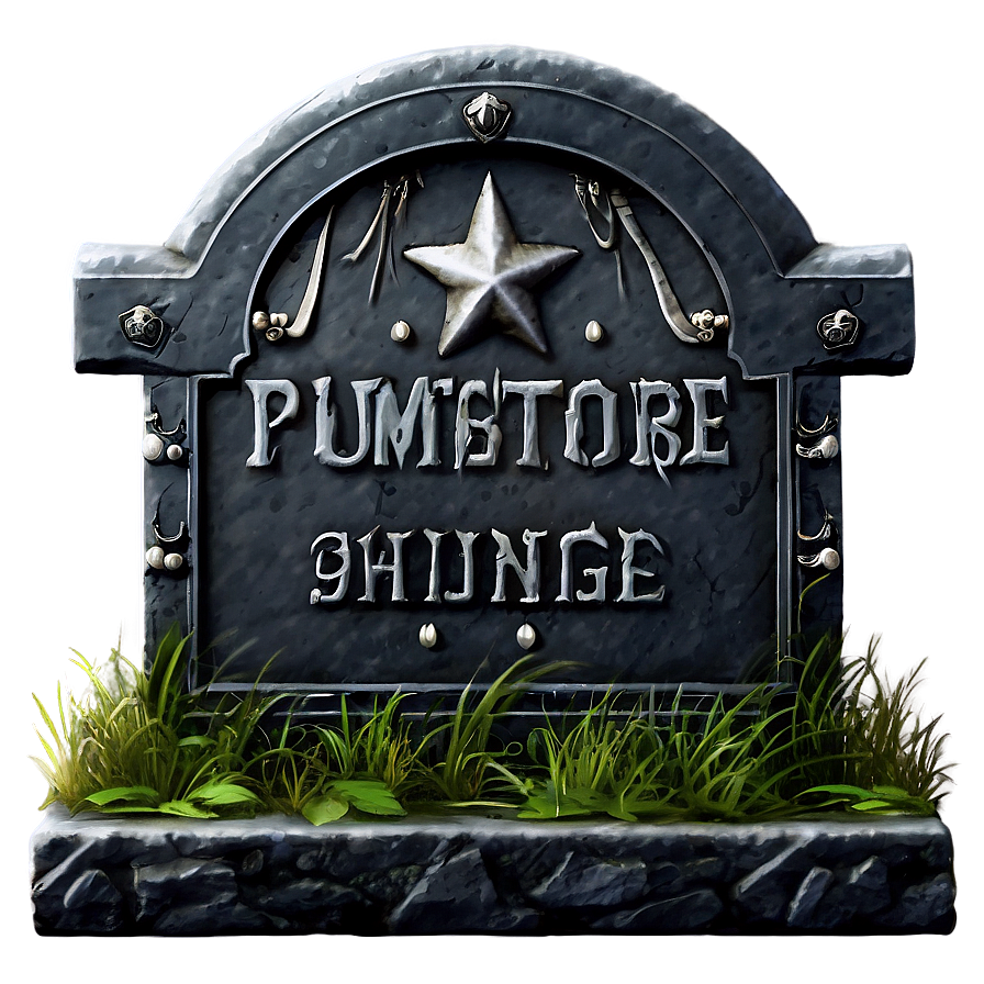 Tombstone With Chain Png 05252024