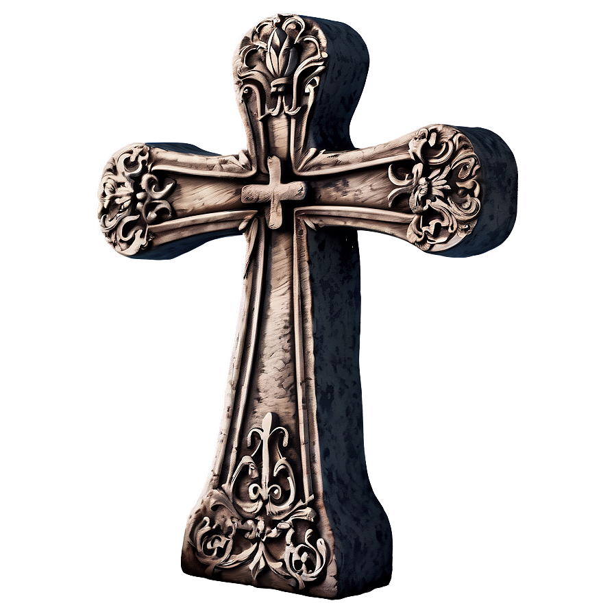 Tombstone With Cross Png Ofd