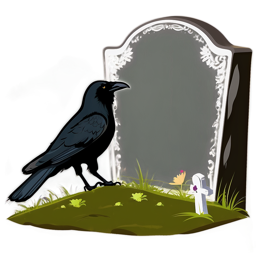 Tombstone With Crow Png 96