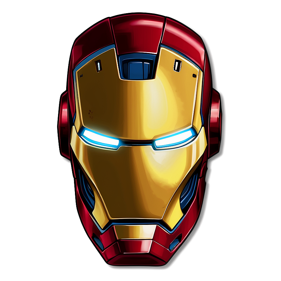 Tony Stark's Iron Man Helmet Drawing Png Hot52