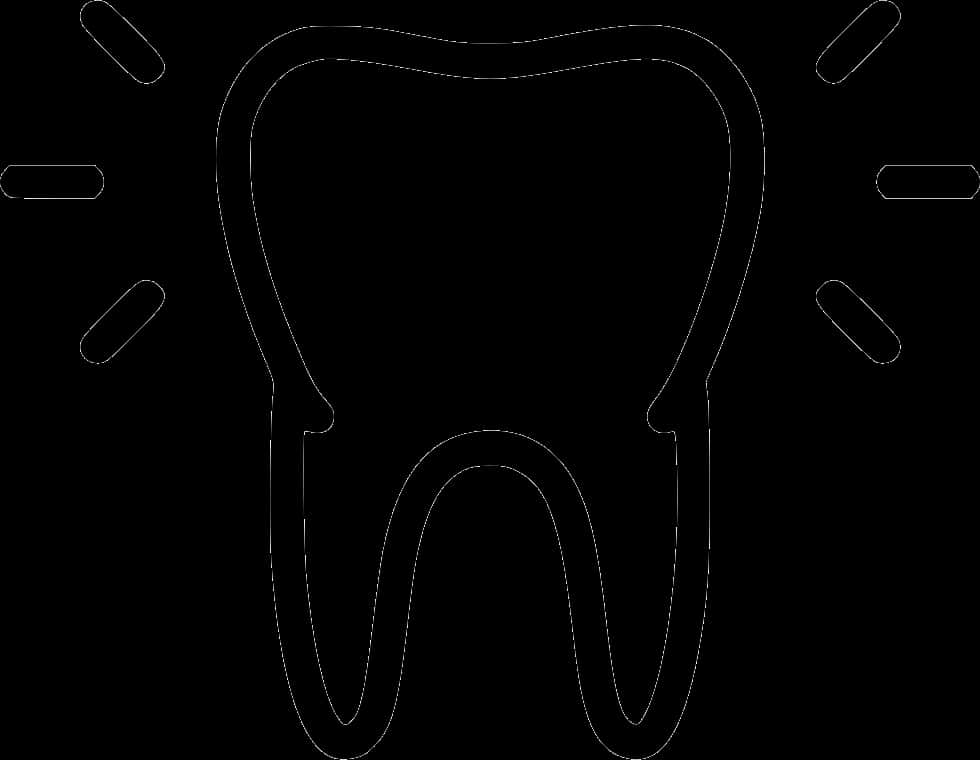 Tooth Pain Icon Outline