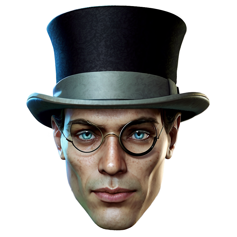 Top Hat With Monocle Png 05042024