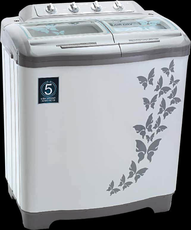 Top Loading Floral Washing Machine