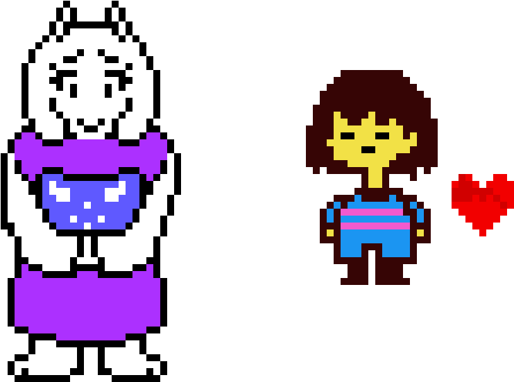 Torieland Frisk Pixel Art