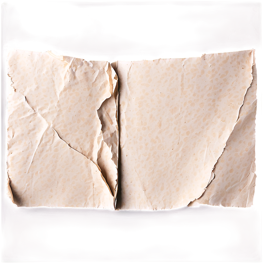 Torn And Folded Paper Texture Png Nmr