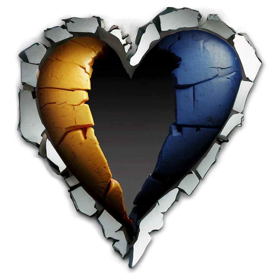 Torn Heart Emoji Png 32