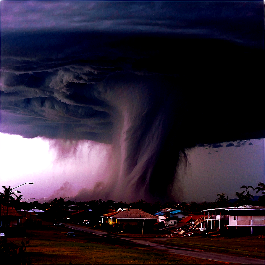 Tornado Hit City Png Hrt