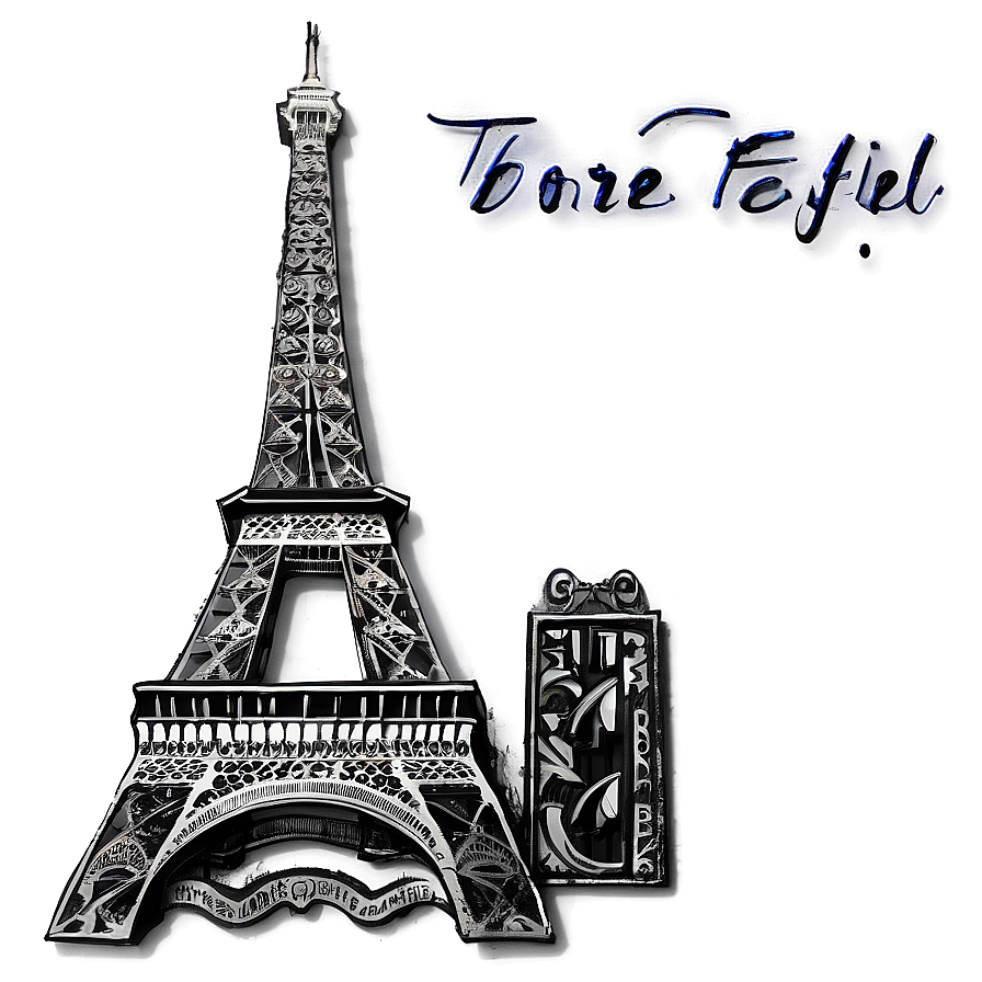 Torre Eiffel And Parisian Rooftops Png Bcs9