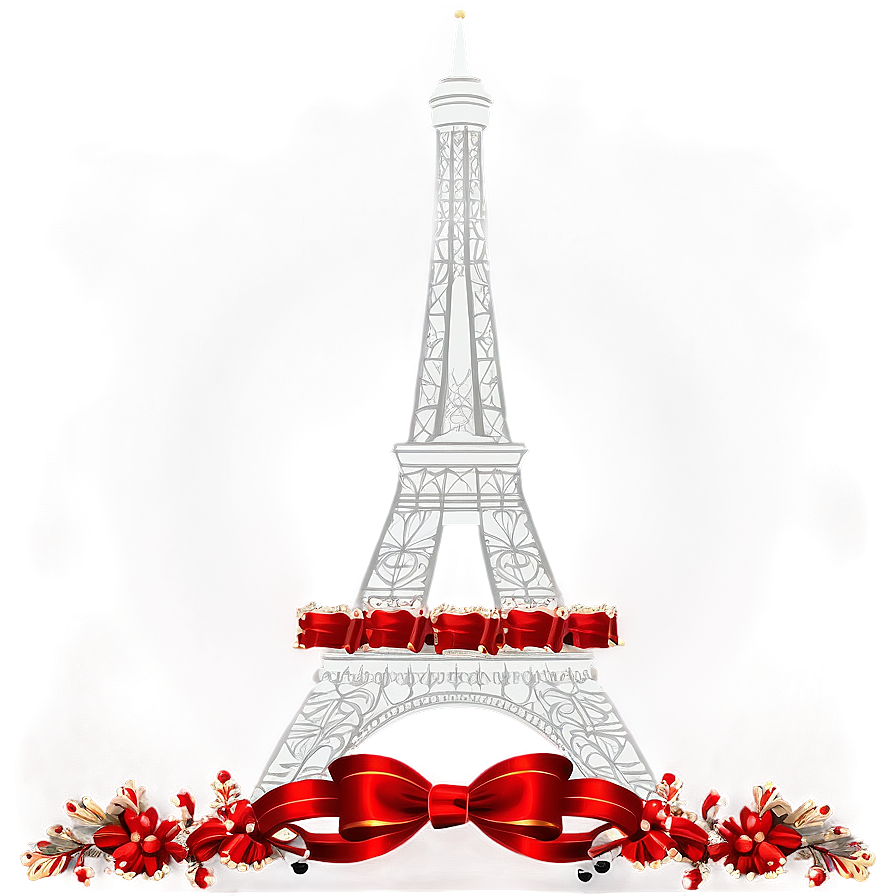 Torre Eiffel Festive Decorations Png 06262024