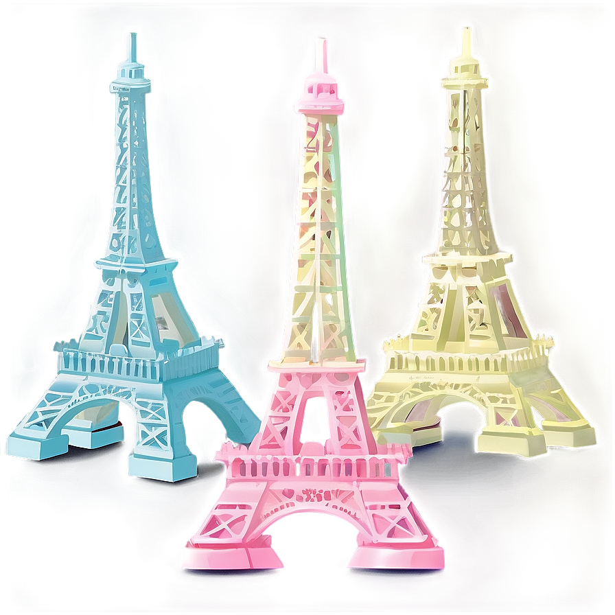 Torre Eiffel In Pastel Tones Png 06262024