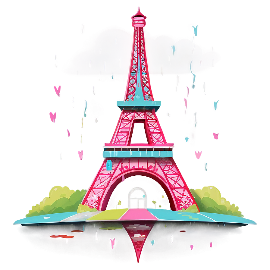 Torre Eiffel On A Rainy Day Png Xtu86