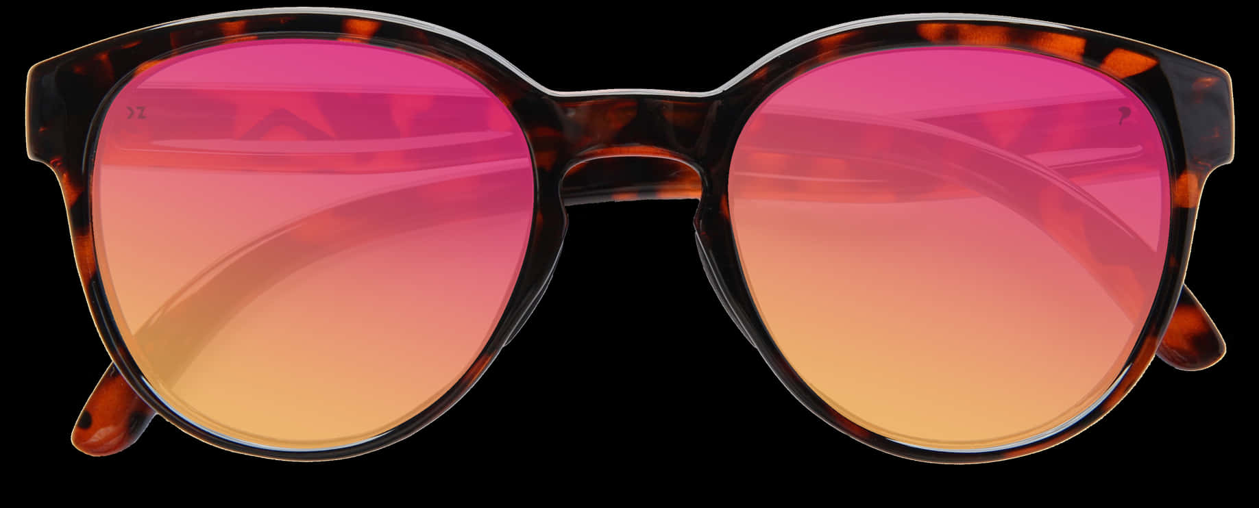 Tortoiseshell Round Sunglasses