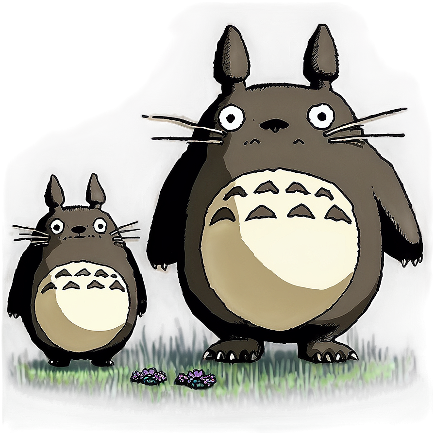 Totoro Family Drawing Png 81