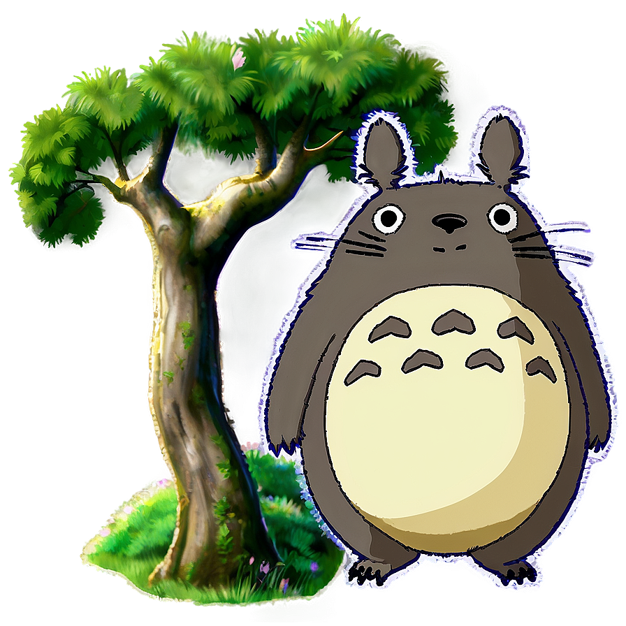 Totoro Spring Scene Png Kfe