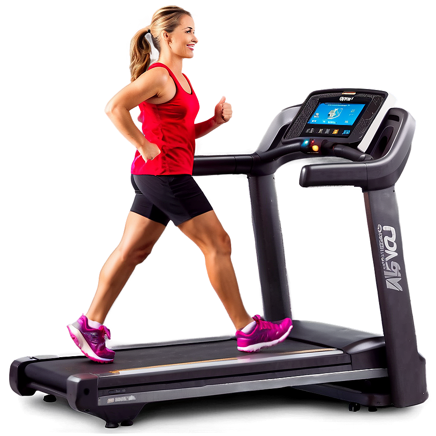 Touch Screen Console Treadmill Png Jdr73