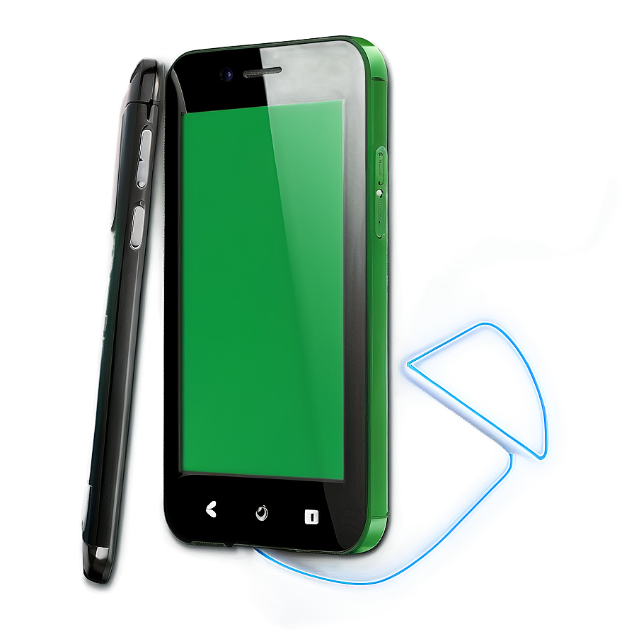 Touchscreen Phone Green Screen Png 06282024