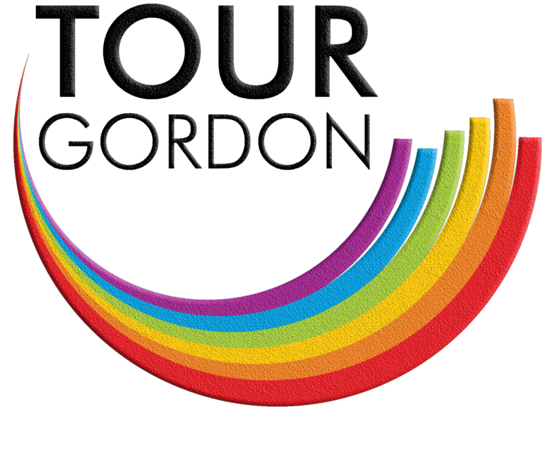 Tour Gordon Colorful Rainbow Logo