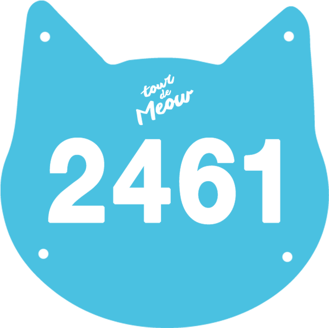 Tourde Meow Bib Number2461