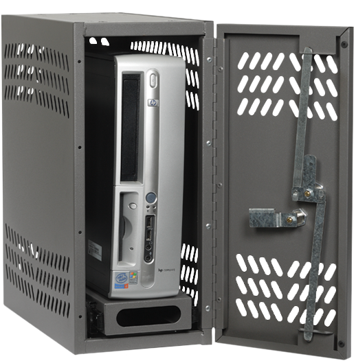 Tower Computerin Locking Cabinet