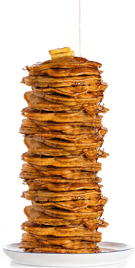 Towering Stackof Pancakeswith Syrup