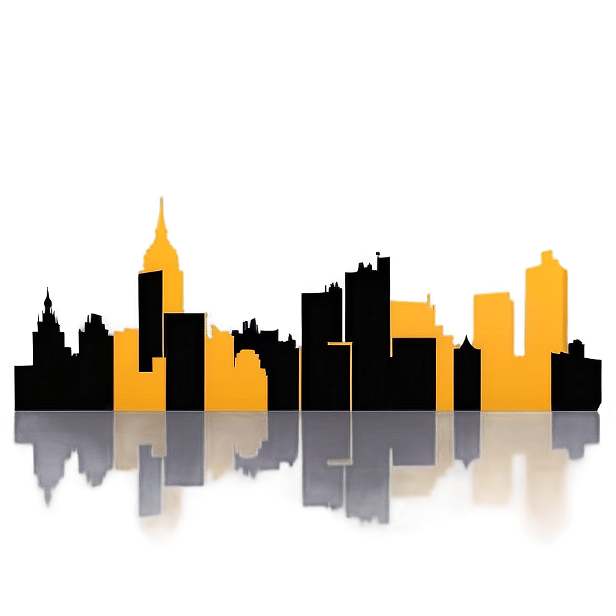 Town Skyline Silhouette Png 06252024