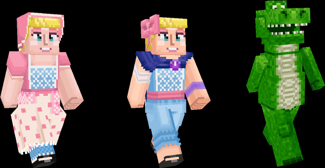 Toy Story Characters Minecraft Version