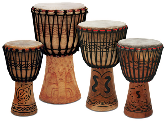 Traditional African Djembe Drums