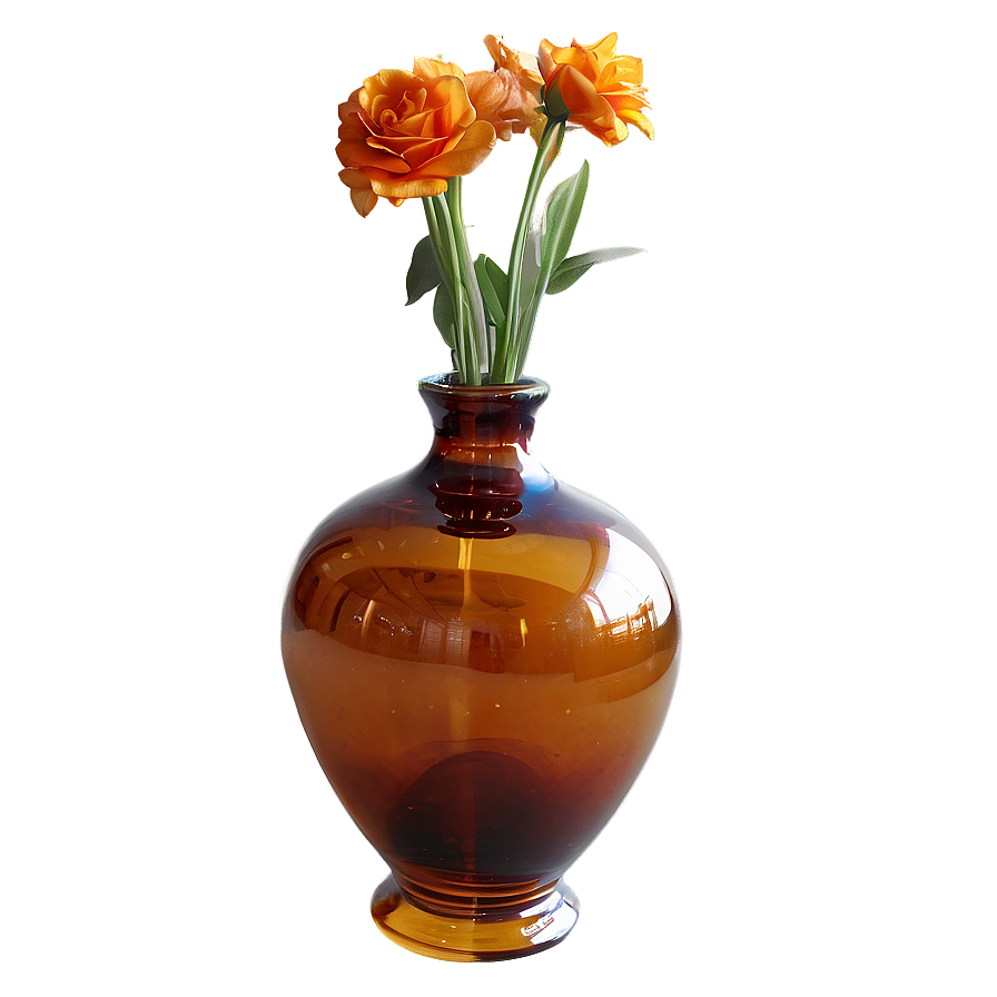 Traditional Amber Vase Png 76