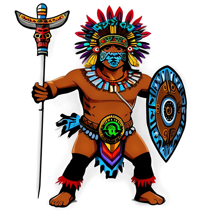 Traditional Aztec Warrior Costume Png 84