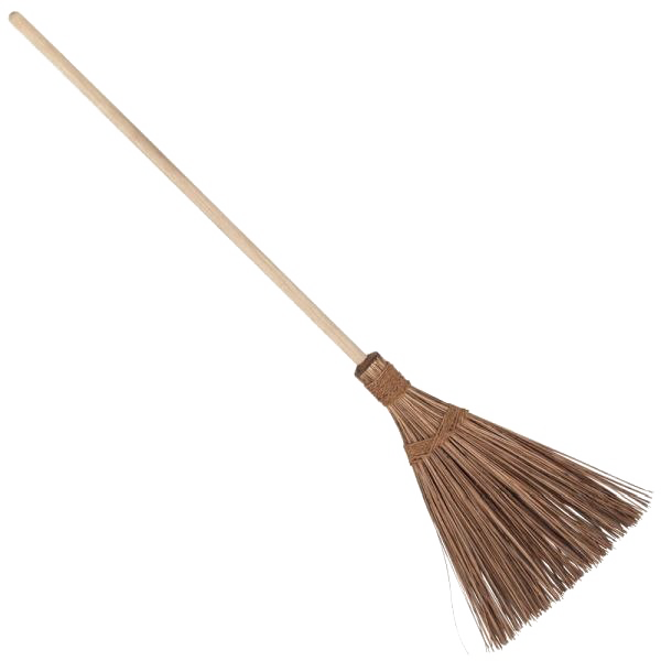 Traditional Brown Broom Isolated