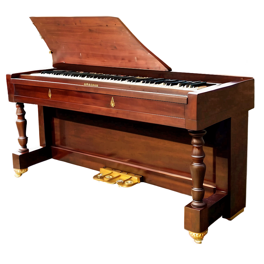 Traditional Brown Upright Piano Png 59