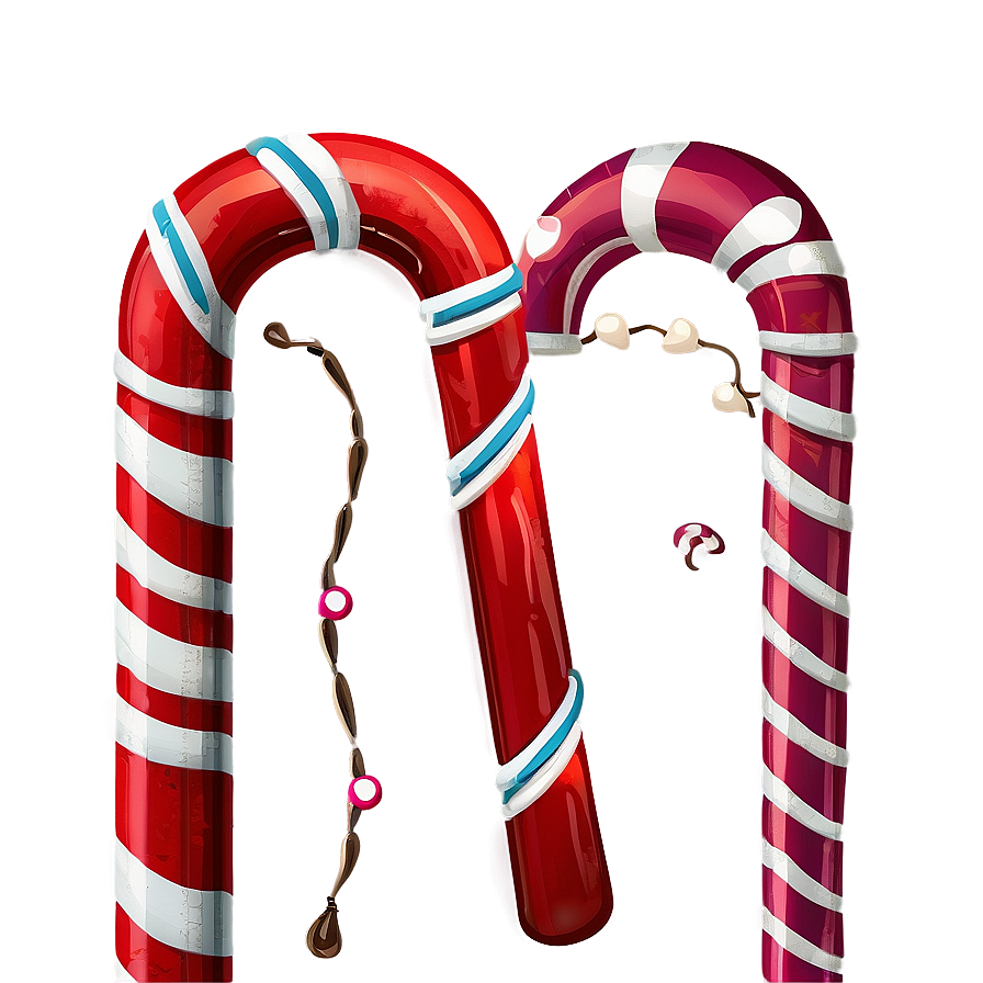 Traditional Candy Canes Png 05042024