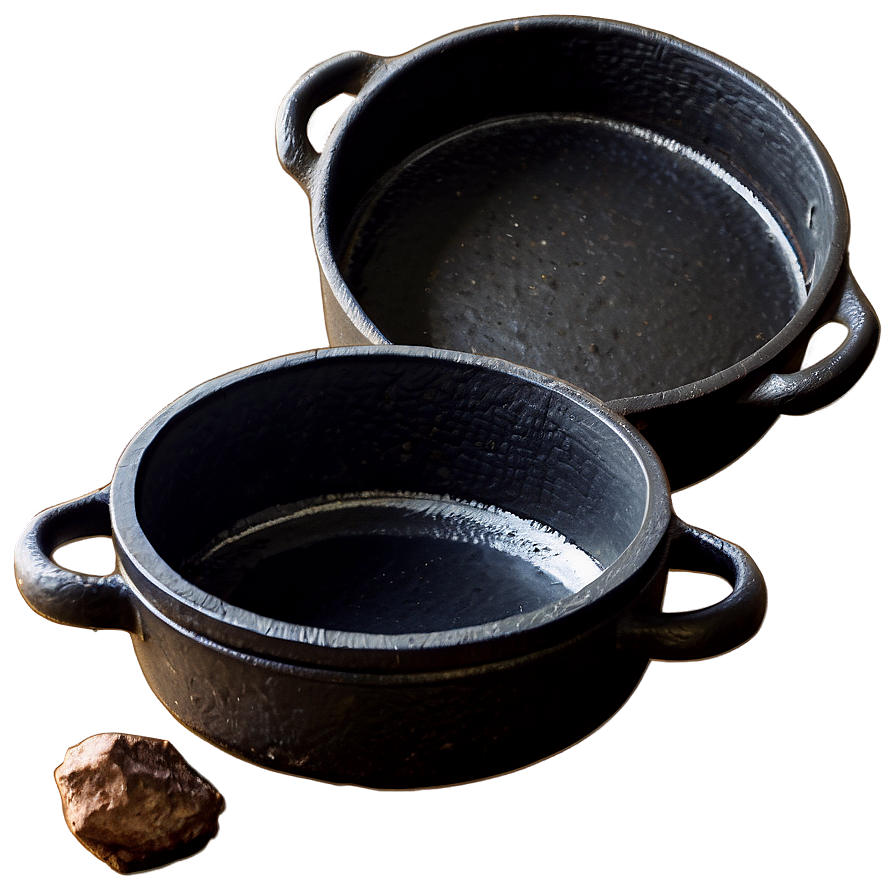 Traditional Cast Iron Cooking Pot Png 11