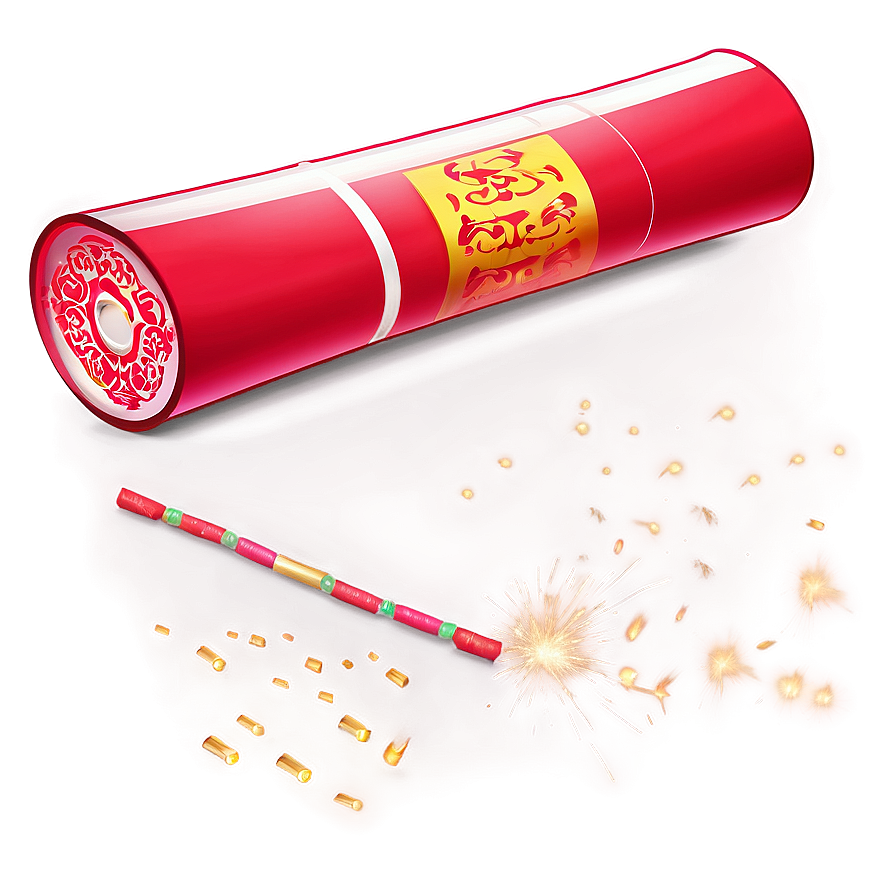 Traditional Chinese Firecrackers Png 06242024