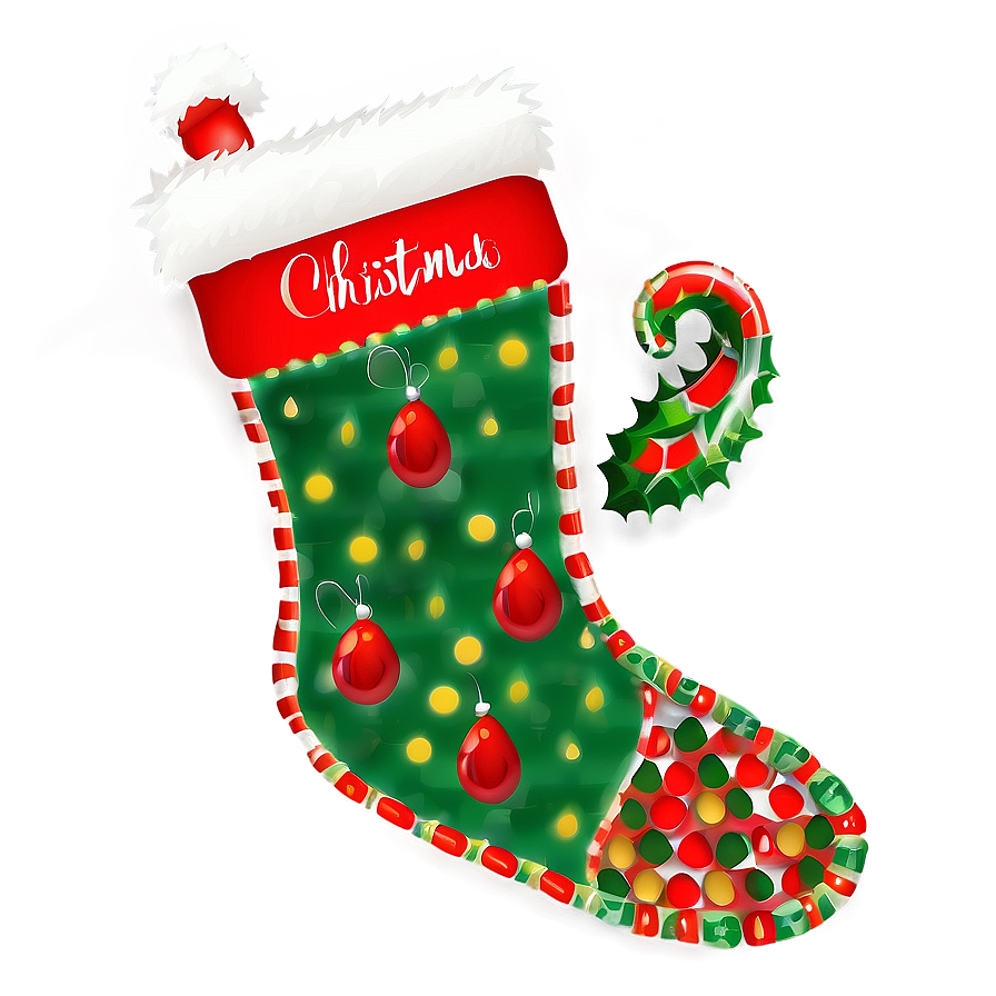 Traditional Christmas Stocking Png Ouv