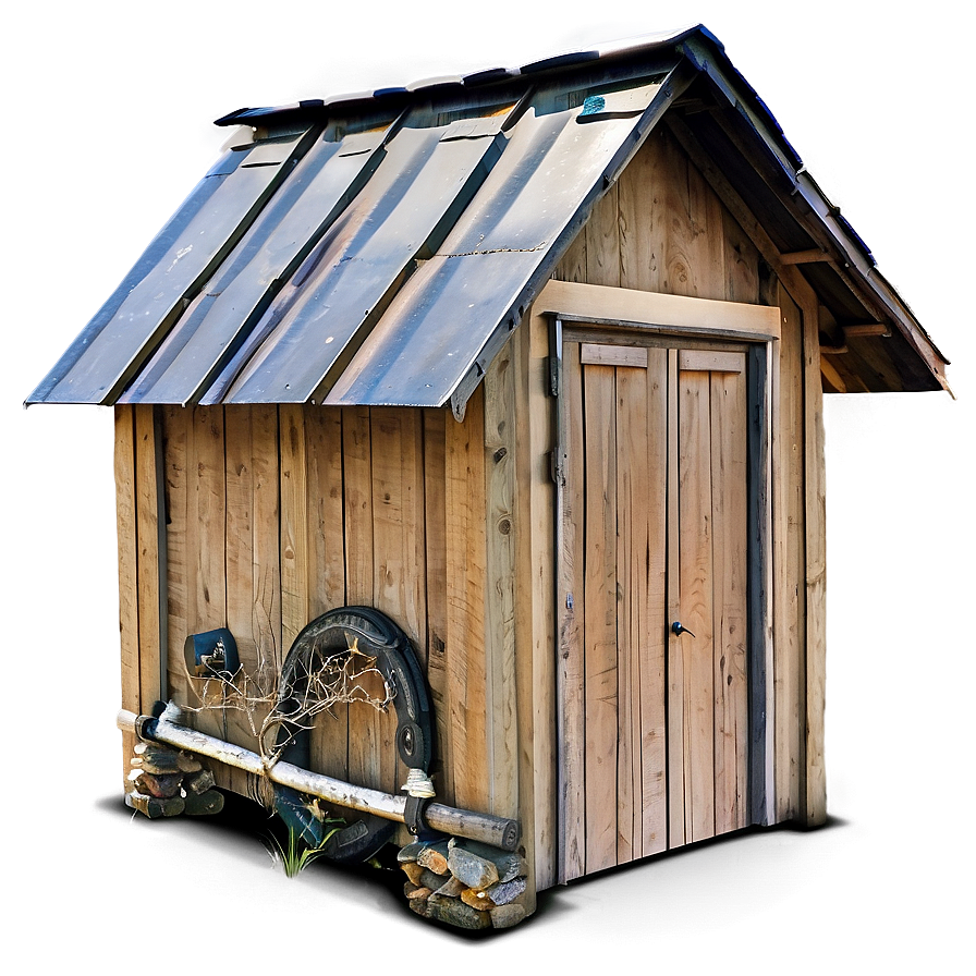 Traditional Countryside Outhouse Png Nwu81